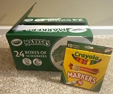 Crayola Classic Colors Broad Line Markers 10ct (24 Boxes) MPN 58-7711