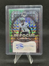 2023 Panini Mosaic Football Sauce Gardner In Focus Green/Black Auto 1/25