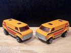 Vintage Matchbox Lesney Superfast Orange #68 Chevy Van 1979 Lot of 2