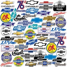 Chevrolet Branding Variety Die Cut Vinyl 50 Ct Sticker Pack Chevrolet Branding Variety Die Cut Vinyl 50 Ct Sticker Pack