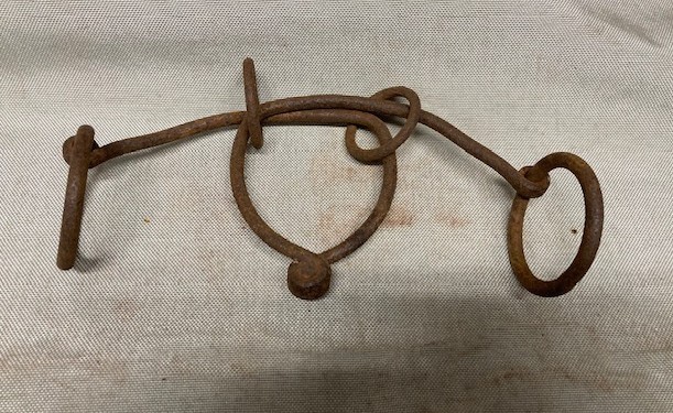 Fields Pinching Horse Bit, Antique Iron Bit aka Arkansas Jaw Breaker