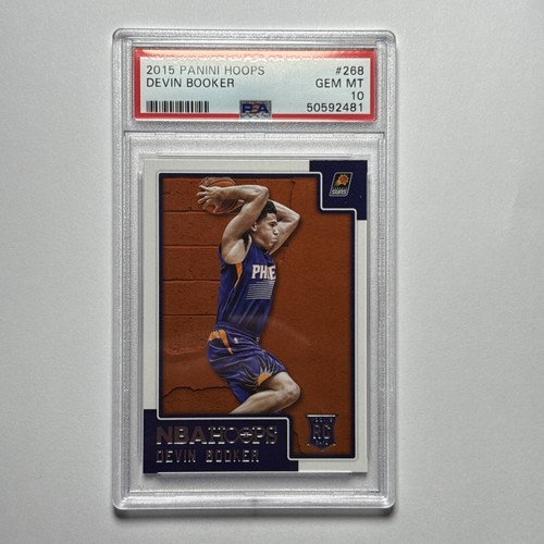 2015-16 NBA Hoops #268 DEVIN BOOKER Rookie (RC) PSA 10 - Gem Mint 