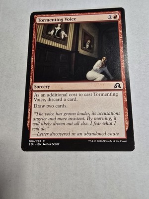 Magic the Gathering MTG Tormenting Voice (186) Shadows over Innistrad  NM/LP