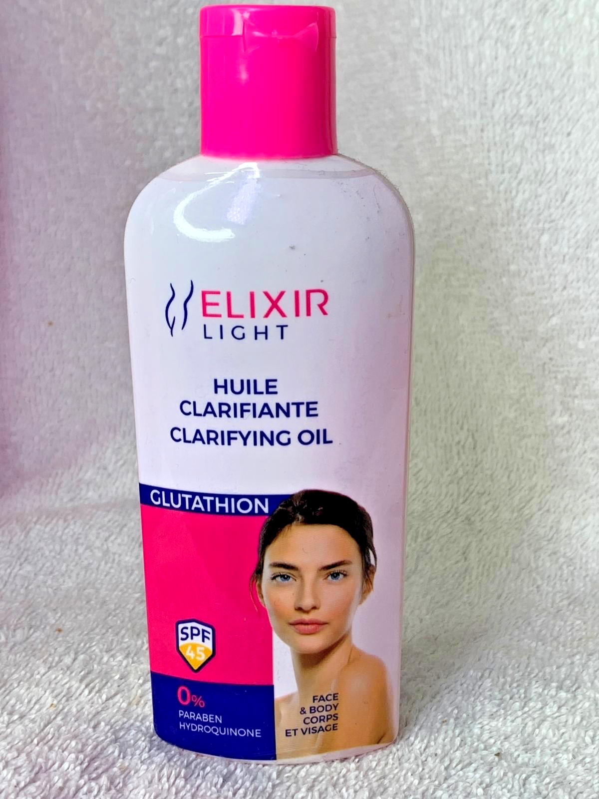 Huile clarifiante Elixir Light 90ml pour éliminer les taches et nourrir les peaux sèches