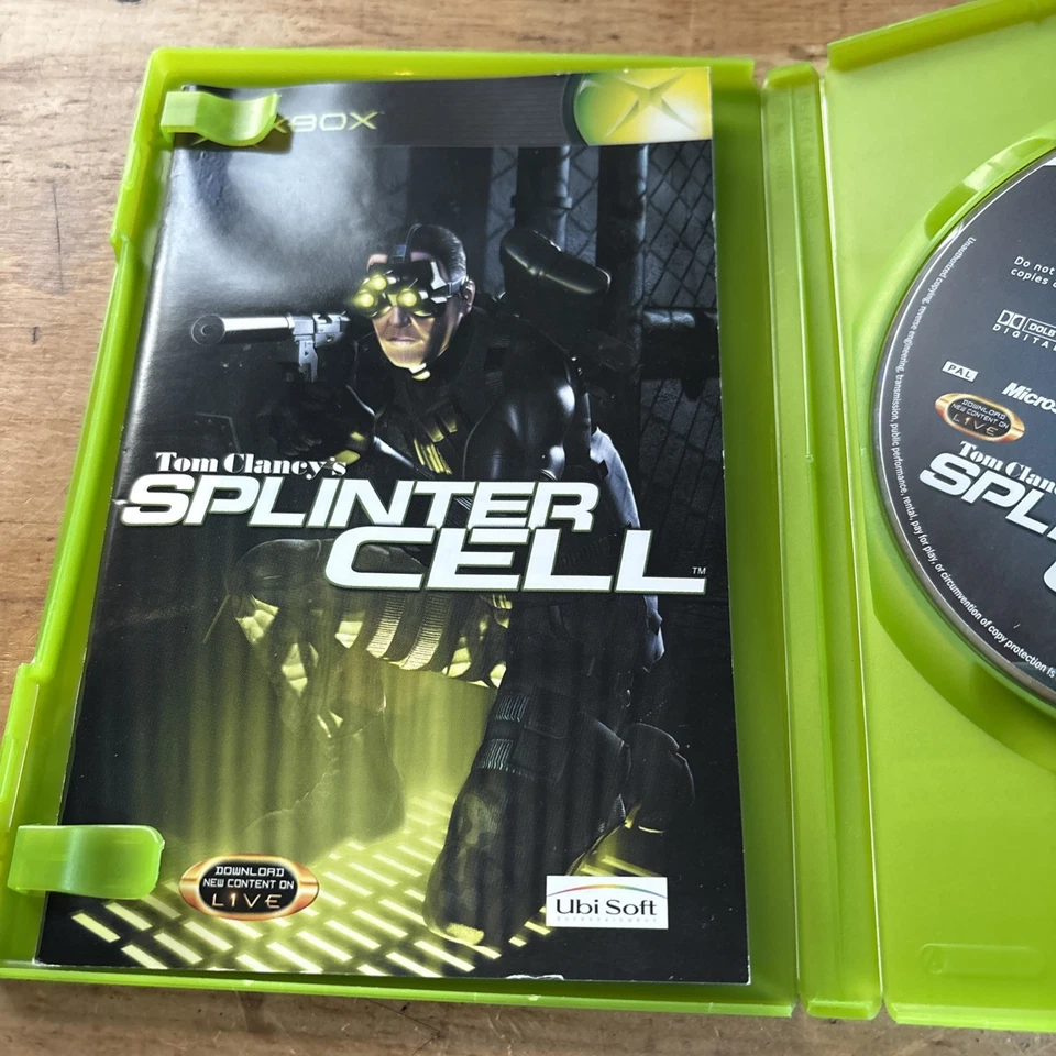 Splinter Cell Tom Clancy's Microsoft Xbox Original With Manual Ubisoft Free Post - Image 4 of 4
