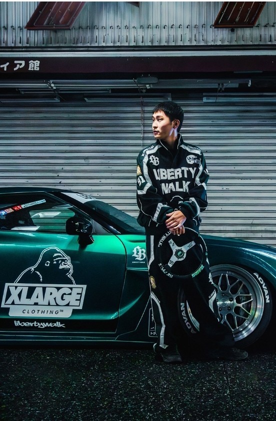 LIBERTY WALK×XLARGE WALK RACING JACKET BLACK OT73-BK | eBay