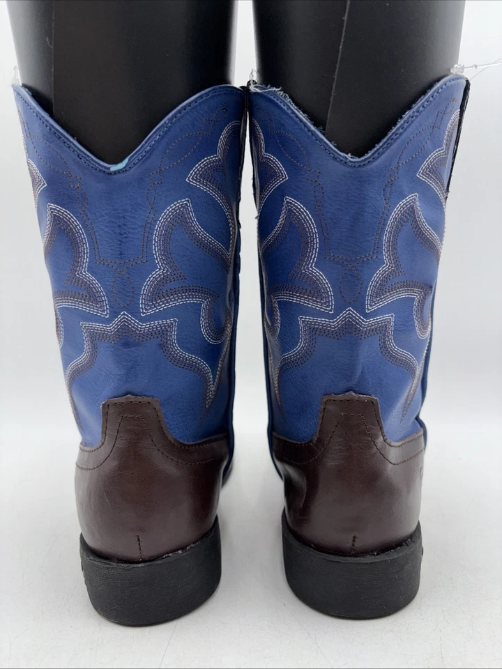 Vaquero Western iluminado azul marrón joven marca Roper talla 3 D Foto 4 de 4