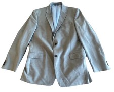 Tommy Hilfiger Blazer Jacket Coat RN 47338 Light Gray Sz 44L 100 Wool