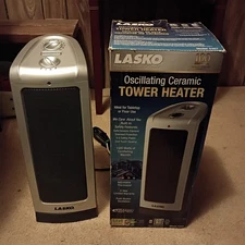 Lasko Electric Oscillating Ceramic 1500W Tower Heater, Model #5307