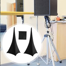 2Pcs DJ Light Speaker Stand Cover Lighting Tripod Stand Scrim Universal Speaker