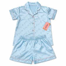 Juicy Couture Girls 2-Piece Satin Pajama Set Size 4/5