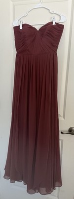 Jenny Yoo Women's Convertible Pleated Strapless Gown In Cinnamon, Size 10