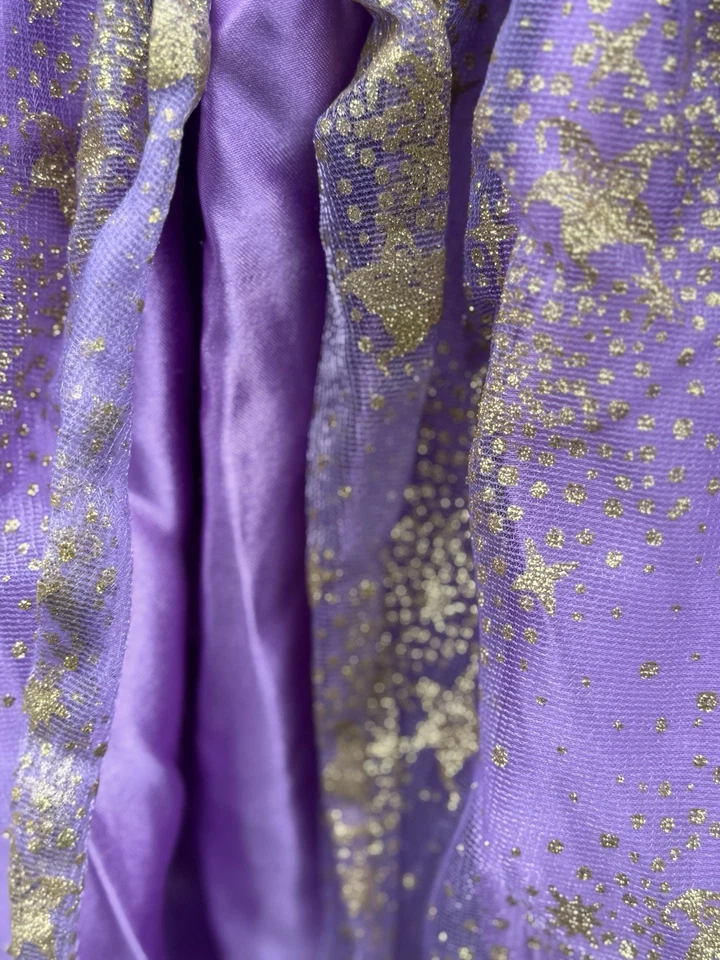 Disney Rapunzel Fantasy Play Costume Dress Girls Size 4 to 6X Purple Halloween - Image 3 of 4