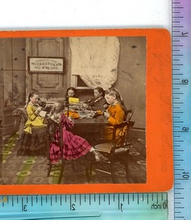 Children looking at Stereoviews with Handheld Viewers Union Stereoview