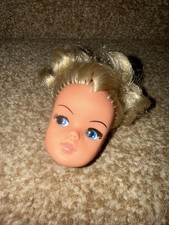 Vintage Pedigree Sindy doll head dark blonde hair soft head