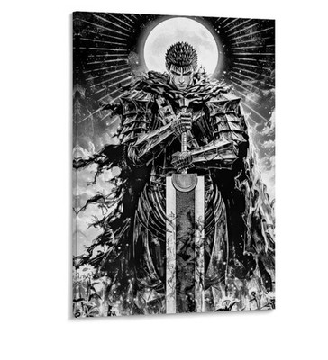 Guts Berserk Rahmenbild 20x30cm, Wandkunst