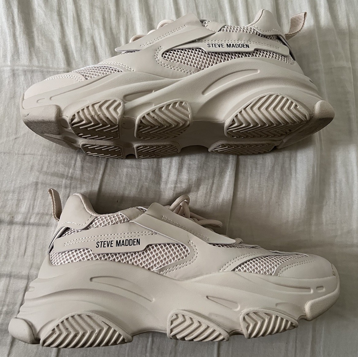 Steve Madden Possession Woman’s Sneakers In Bone Size 7.5