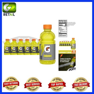 Refresh Your Workout: Lemon-Lime Electrolyte Drink, 12 Pack of 12 Fl Oz Bottles