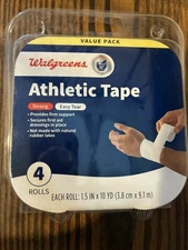 Athletic Tape Walgreens  Trainers  4 Rolls Ct Firm Support Strong Value Pack