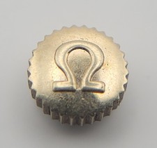 Omega 6mm x  Gold-Filled Signed Crown ? 1.4mm Tube ? Vintage Part - SB810