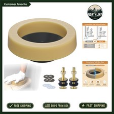 3-Inch Extra Thick Toilet Wax Ring with Anti-Wobble Properties - Easy Install