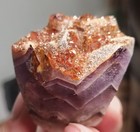 "Alien Amethyst" Cluster with Red Hematite | Skeletal Elesial, Hyderabad India — photo 1