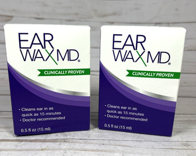 Eosera Earwax MD Ear Wax Cleaning Removal Kit .5oz Each (2 Packs)