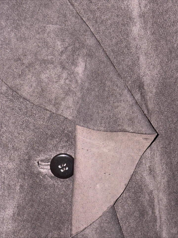 Chaqueta de gamuza Parisian Signature de cuero marrón pequeño Foto 2 de 4