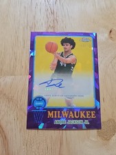 2023-24 Topps Chrome ANDRE JACKSON JR Purple Sapphire Autograph /10 Rookie Auto