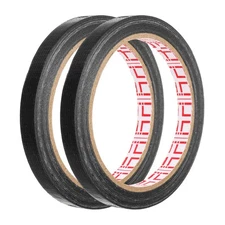 2Rolls Wire Harness Tape 0.39"x66ft Fabric High Adhesive Tearable Tapes, Black