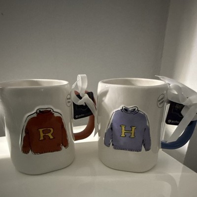 RAE Dunn Harry Potter Ron Weasley Sweater Design Ceramic Mugs Set