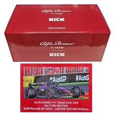MINICHAMPS 1/18 Alfa Romeo F1 Stake C43 Valtteri Bottas 2023 Car Model