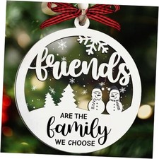 Friends Christmas Ornaments 2025-2 Layered Friends Are the Family We Choose