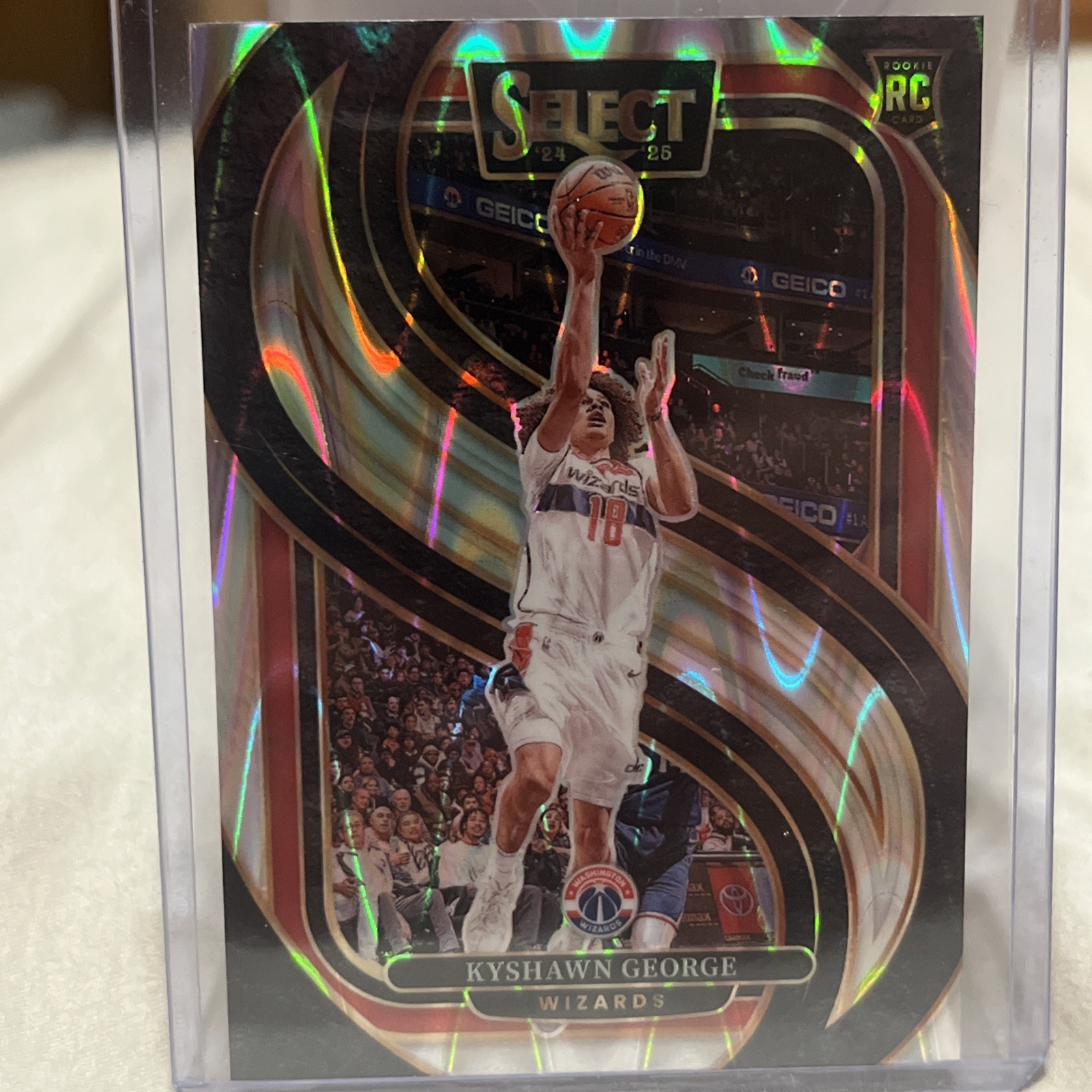 2024-25 Panini Select - Premier Level Kyshawn George #177 Scope Prizm (RC)