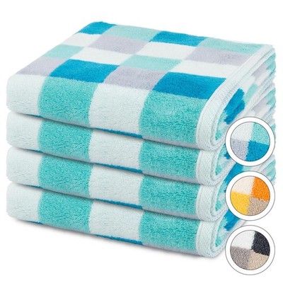 Ross - Cashmere feeling Karo - 4 X Handtuch im Set