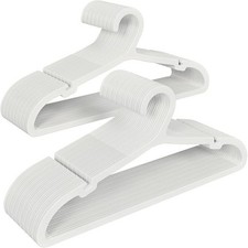 50 Pack Clothes Hangers, Non Slip Plastic Coat Hangers, Space Saving Hangers,...