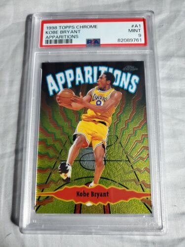 1998 Topps Chrome Apparitions Kobe Bryant PSA 9 Los Angeles Lakers - Picture 1 of 2