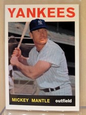 1996 Topps SWEEPSTAKES Mickey Mantle Yankees 1964 RARE UNMARKED REDEMPTION /2500