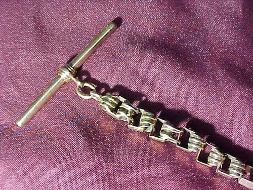 Early 20thc VICTORIAN Era Gold Fill WATCH Fob CHAIN 6" - Picture 2 of 2