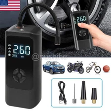 150 PSI Air Compressor Tire Inflator Fits Car Moto Bike Tires Portable Air Pump