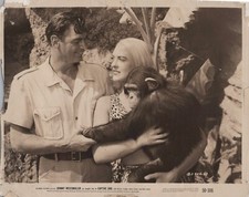 Johnny Weissmuller + Anita Lhoest in Captive Girl (1950s) ❤ Vintage Photo K 532