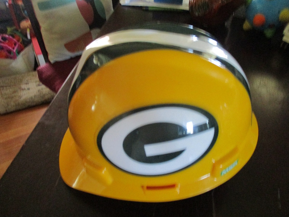 NEW NFL PACKERS MSA,V-GARD JOB SITE HARD HAT,MEDIUM,ANSI/ISEA Z89
