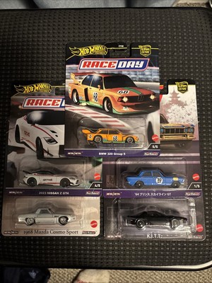 Five hot wheels premiums. $25. Free shipping. KITT. Mazda. BMW. Nissan. Skyline