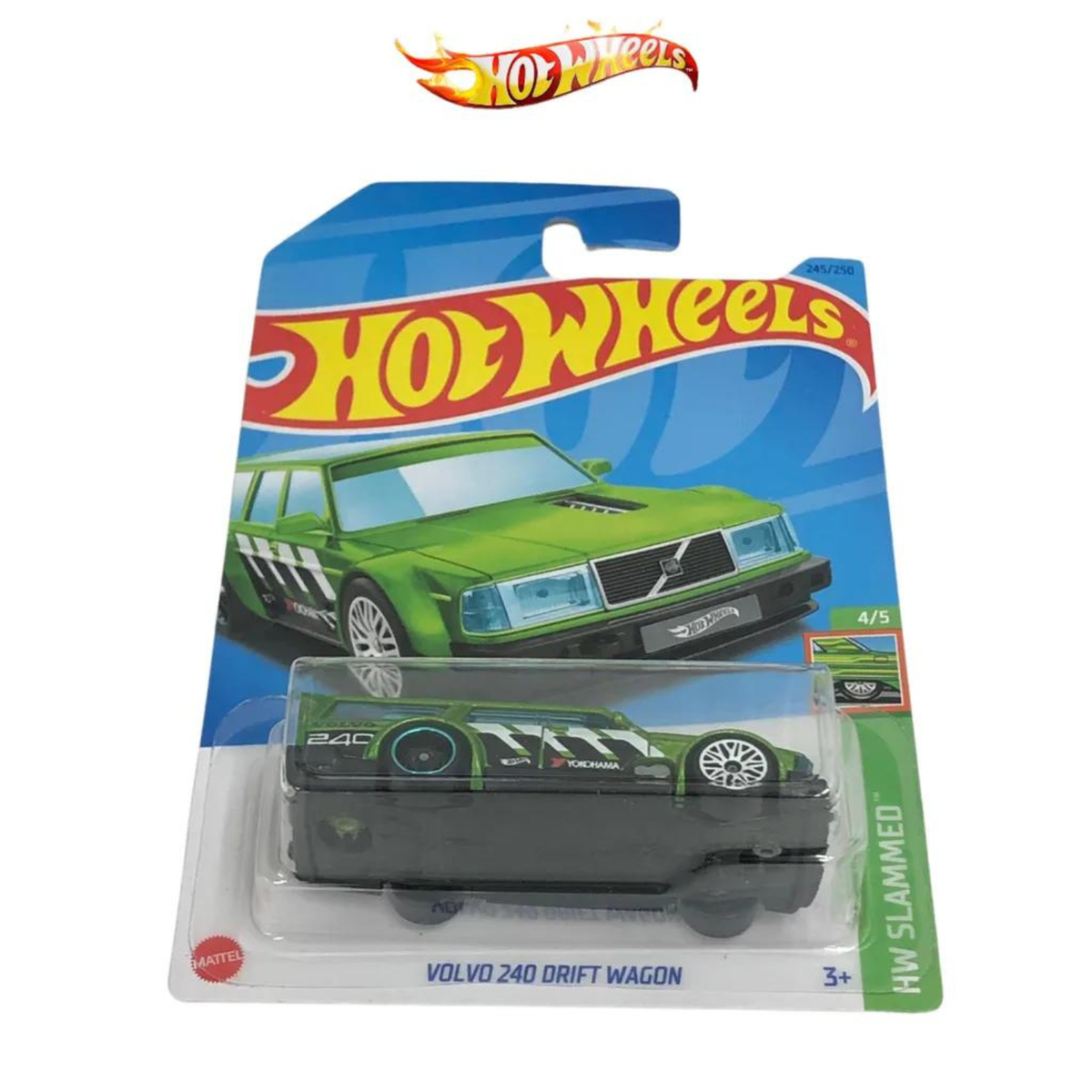 Hot Wheels Volvo 240 Drift Wagon HW SLAMMED Series 2024 #245 in