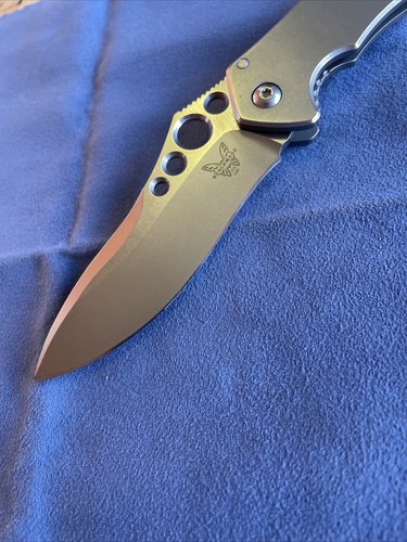 Benchmade 635 Mini Skirmish Blackwood Folding Knife Rare Discontinued - Picture 3 of 13