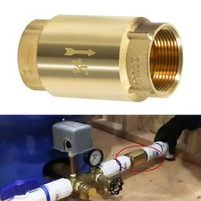 Check Valve 1-1/4 Inch Female Pipe Thread One Way No Lead Brass Construction