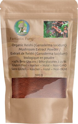 Fantastic Fungi  Organic Reishi Mushroom Powder - Immune System Booster (100 gr)