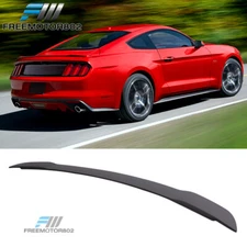 Fits 15-23 Ford Mustang GT Factory Style Matte Black Rear Trunk Spoiler Wing Lip