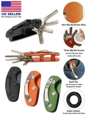Key Organizer Holder Folder Clamp Pocket Keychain Quickdraw Belt Clip On EDC