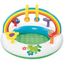 Bestway Babypool Planschbecken Kleinkinder ab 4 Monate Regenbogen Babyspielzeug